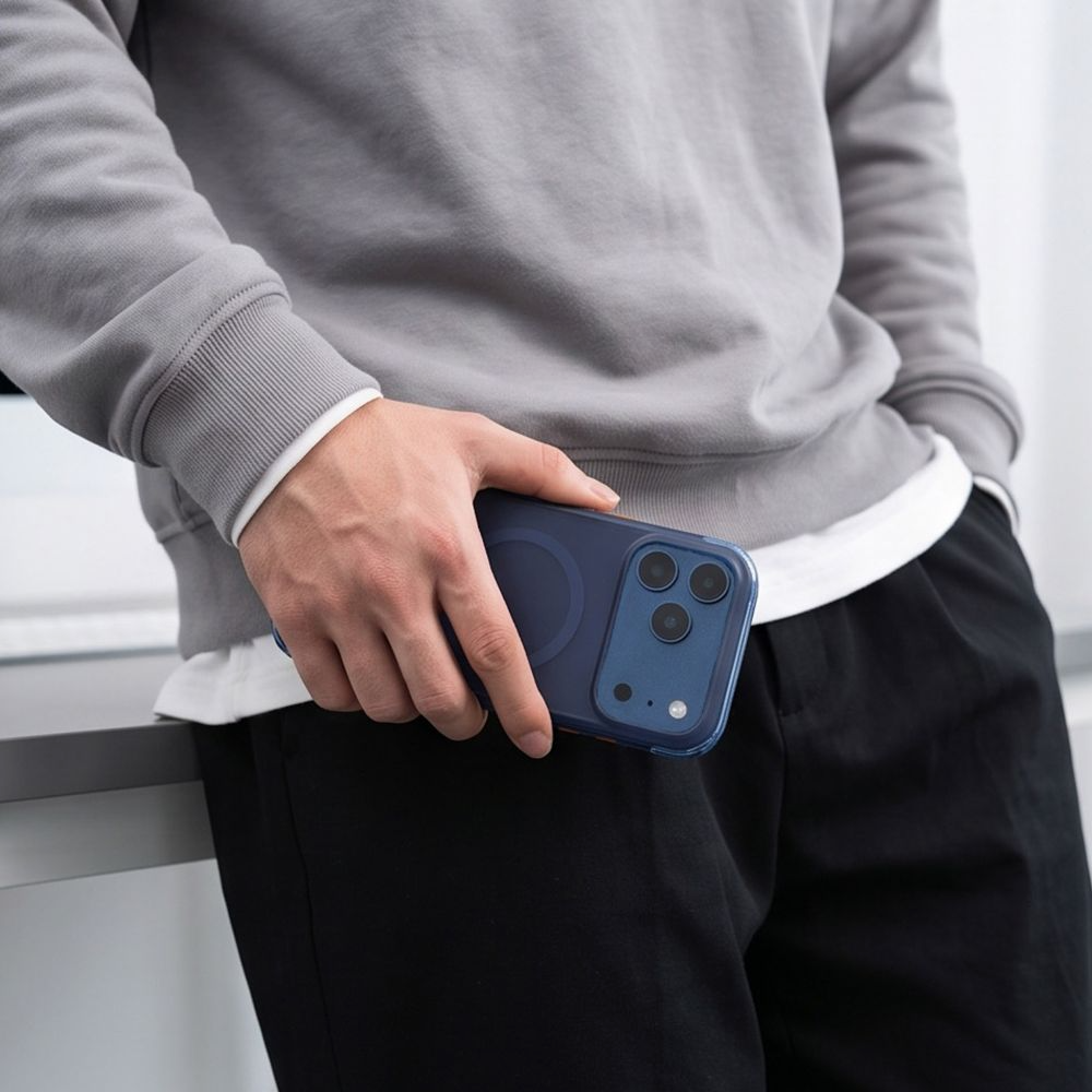 MagSafe Case for Apple iPhone 18 Pro / 17 Pro, Tech-Protect, MagAir CC, Matte Navy