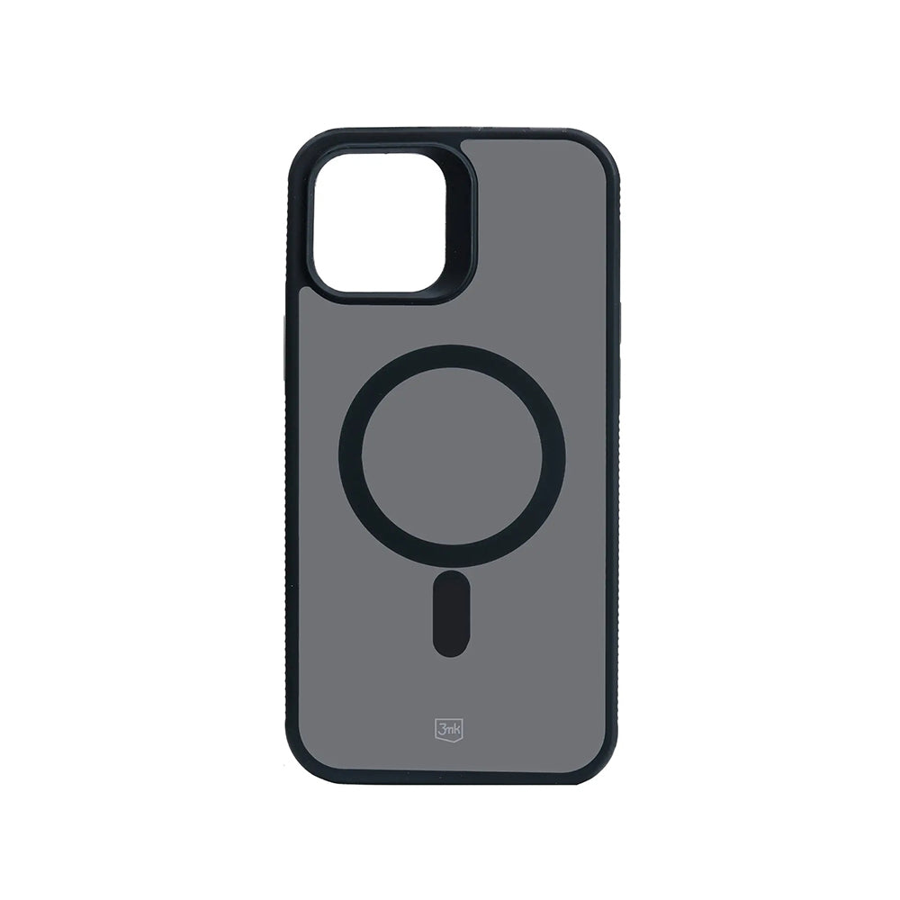 MagSafe Case for Apple iPhone 12 / 12 Pro, 3MK, Smoke MagCase, Black