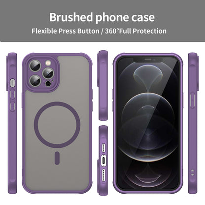 MagSafe Case for Apple iPhone 12 Pro Max, Techsuit, HaloFrost II, Purple