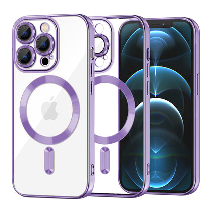 MagSafe Case for Apple iPhone 12 Pro Max, Techsuit, Luxury Crystal, Light Purple