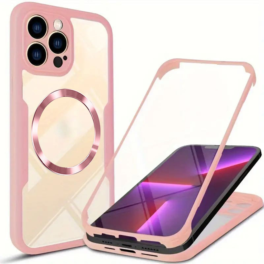 MagSafe Case for Apple iPhone 13 Pro Max, Techsuit, ColorVerse 360, Pink