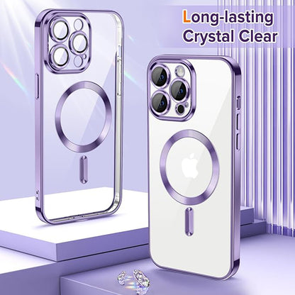 MagSafe Case for Apple iPhone 13 Pro Max, Techsuit, Luxury Crystal, Light Purple
