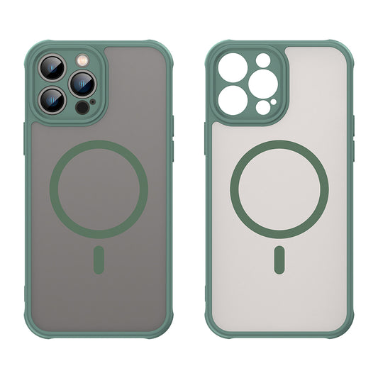 MagSafe Case for Apple iPhone 13 Pro, Techsuit, HaloFrost II, Green