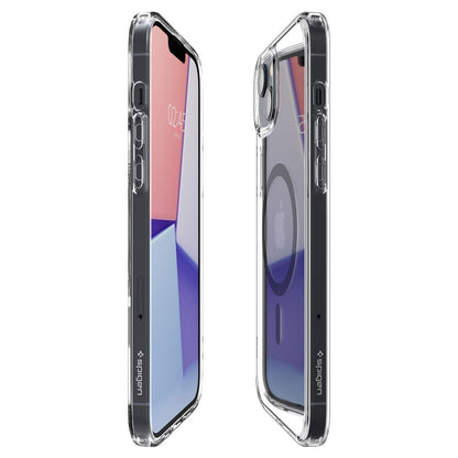 MagSafe Case for Apple iPhone 14 Plus, Spigen, Ultra Hybrid Carbon, Transparent