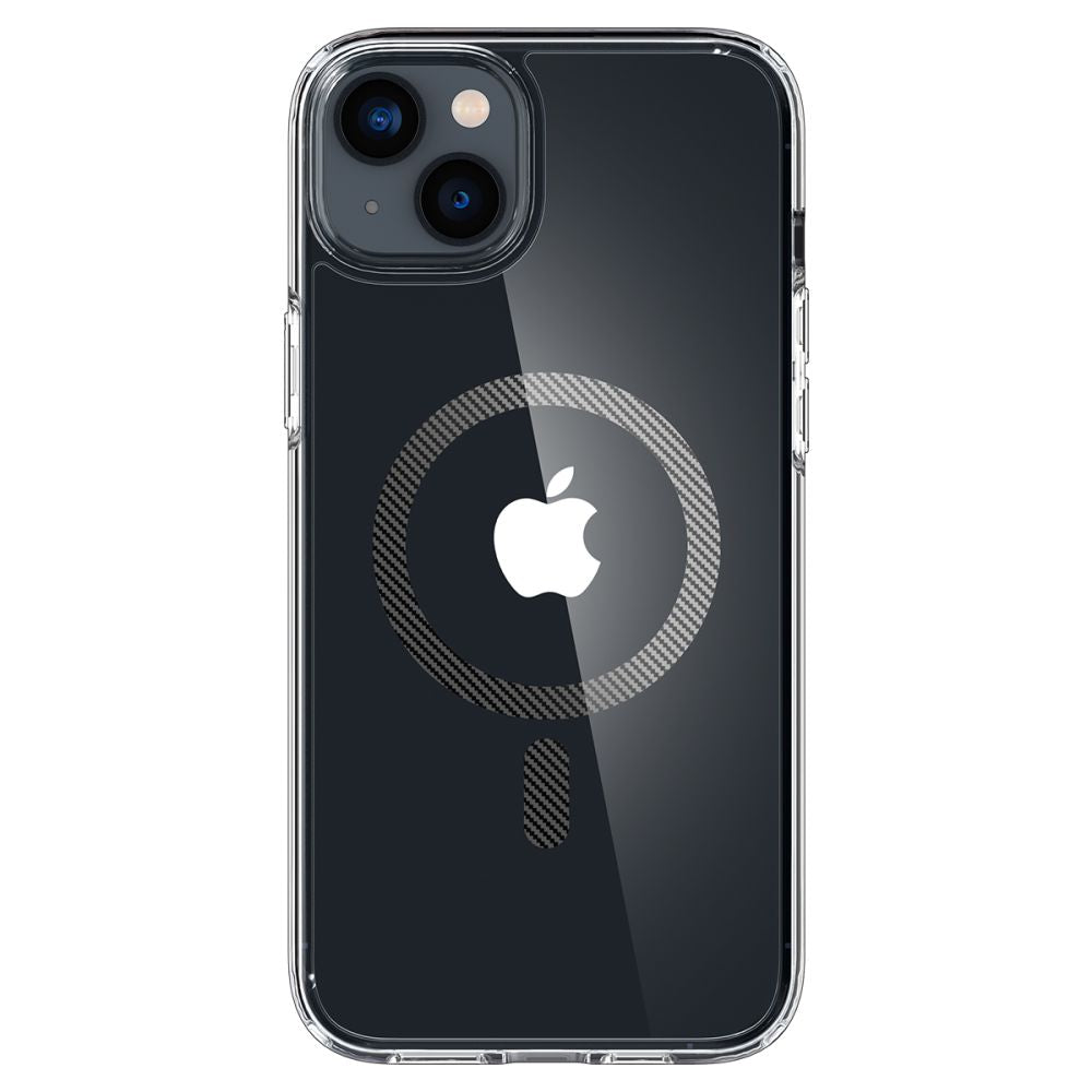 MagSafe Case for Apple iPhone 14 Plus, Spigen, Ultra Hybrid Carbon, Transparent
