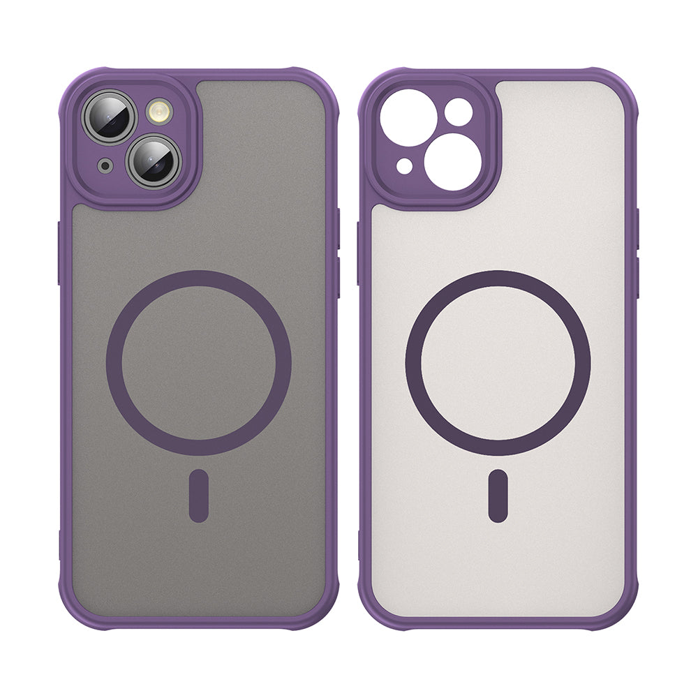 MagSafe Case for Apple iPhone 14 Plus, Techsuit, HaloFrost II, Purple