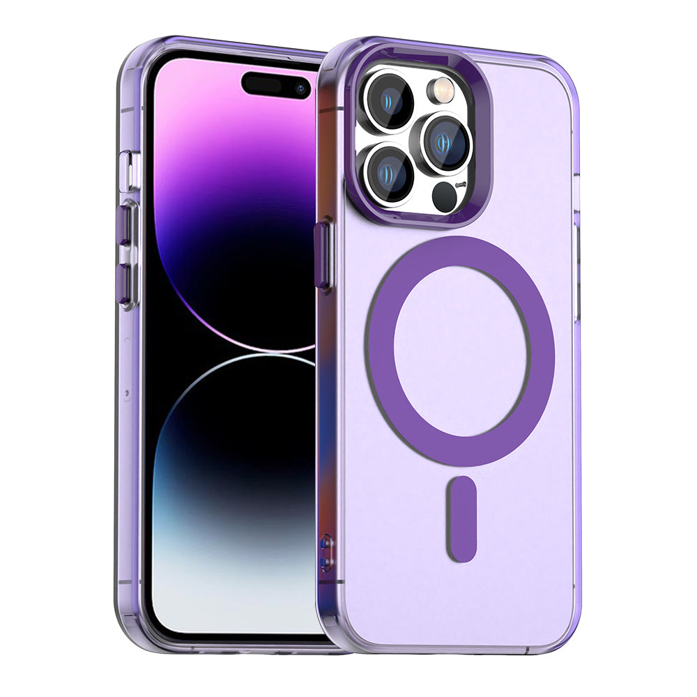 MagSafe Case for Apple iPhone 14 Pro Max, Techsuit, CandyCase, Purple