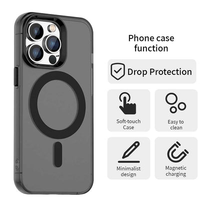 MagSafe Case for Apple iPhone 14 Pro Max, Techsuit, CandyCase, Black