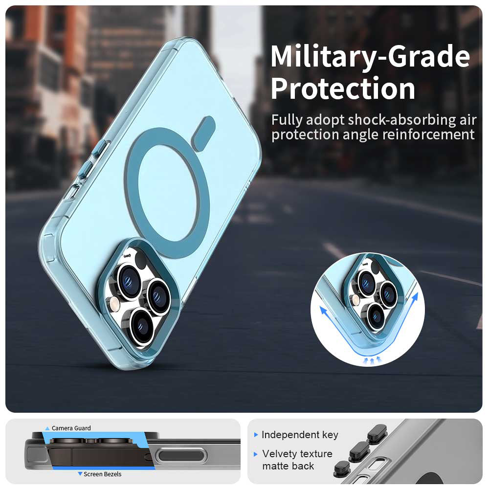 MagSafe Case for Apple iPhone 14 Pro, Techsuit, CandyCase, Blue