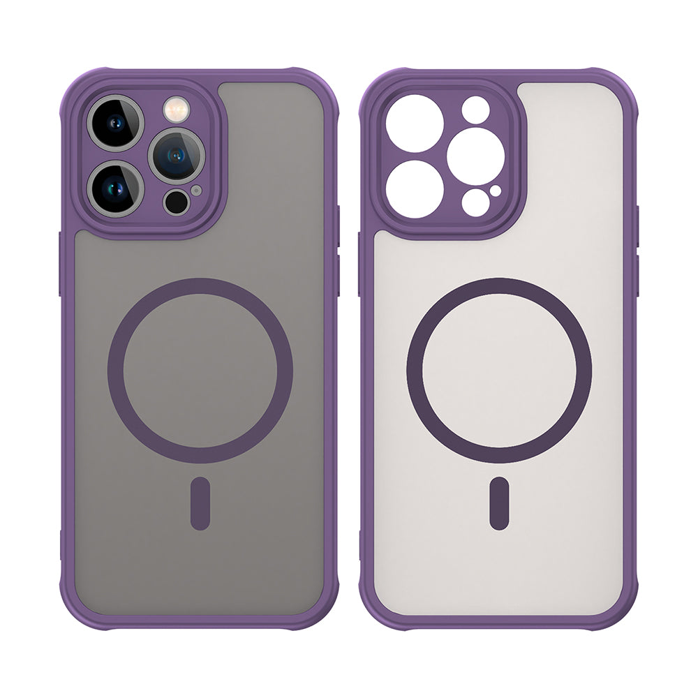 MagSafe Case for Apple iPhone 14 Pro, Techsuit, HaloFrost II, Purple