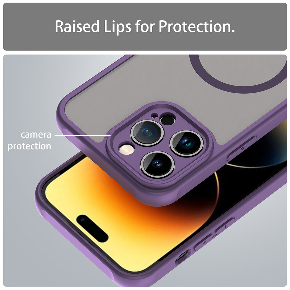 MagSafe Case for Apple iPhone 14 Pro, Techsuit, HaloFrost II, Purple