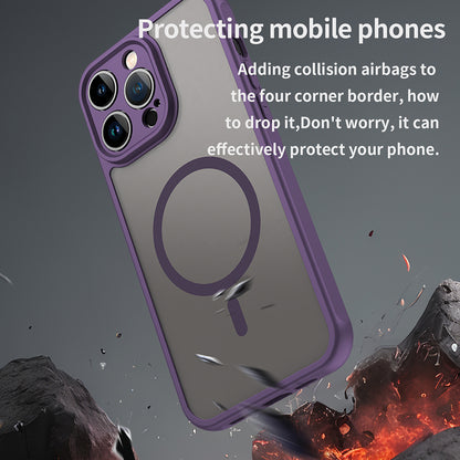 MagSafe Case for Apple iPhone 14 Pro, Techsuit, HaloFrost II, Purple
