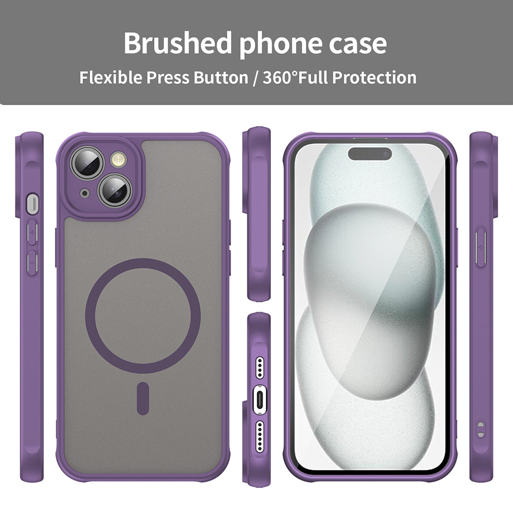 MagSafe Case for Apple iPhone 14, Techsuit, HaloFrost II, Purple