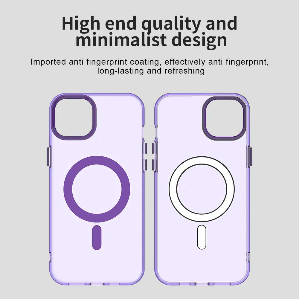 MagSafe Case for Apple iPhone 15 Plus, Techsuit, CandyCase, Purple