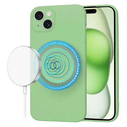 MagSafe Case for Apple iPhone 15 Plus, Techsuit, SoftFlex, Light Green