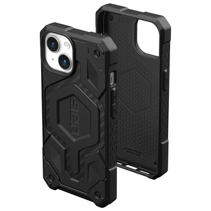MagSafe Case for Apple iPhone 15 Plus, Urban Armor Gear, Monarch Pro Carbon, Black