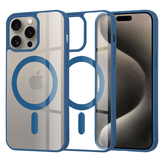 MagSafe Case for Apple iPhone 15 Pro Max, Techsuit, Pro, Blue