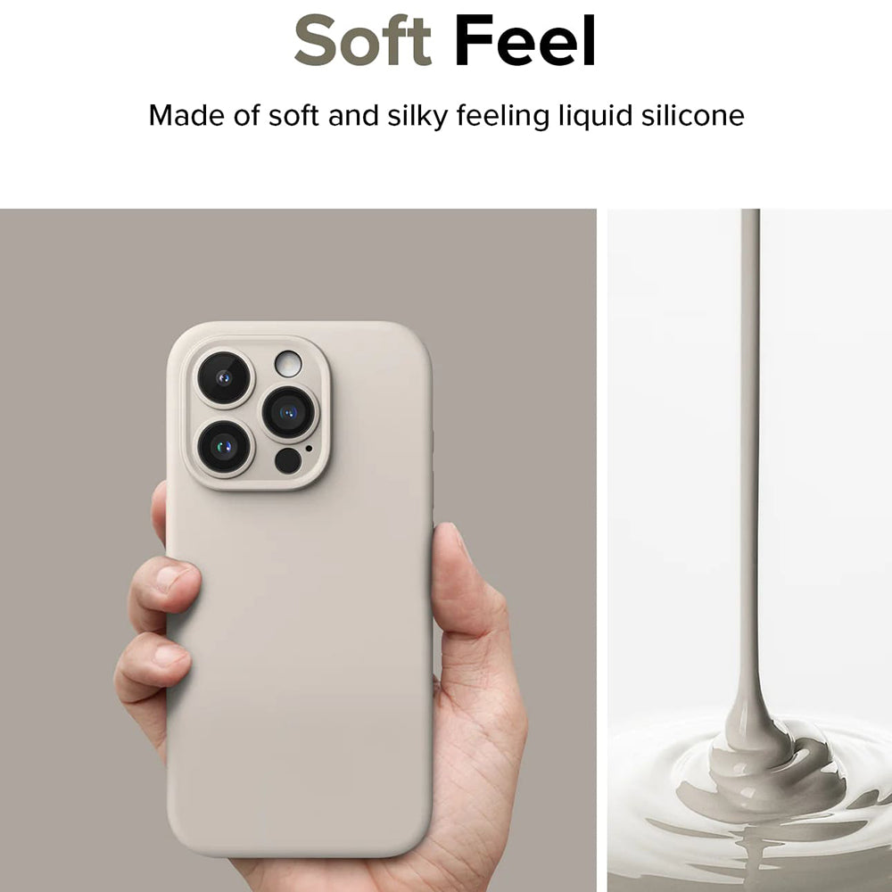 MagSafe Case for Apple iPhone 15 Pro, Ringke, Silicone, Lime Green