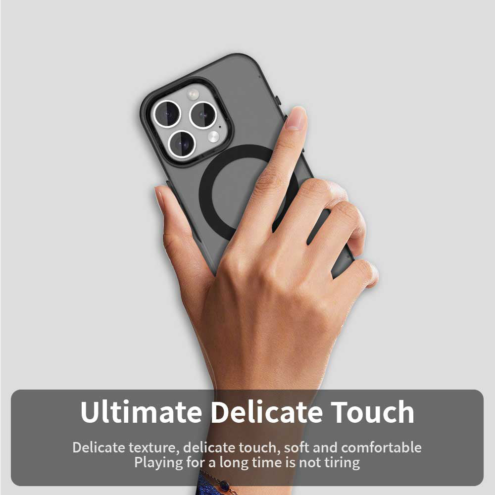 MagSafe Case for Apple iPhone 15 Pro, Techsuit, CandyCase, Black