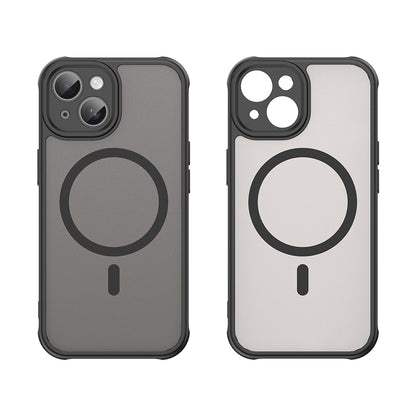 MagSafe Case for Apple iPhone 15, Techsuit, HaloFrost II, Black