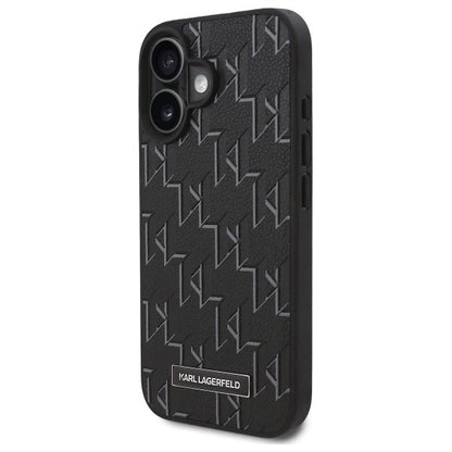 MagSafe Case for Apple iPhone 16, Karl Lagerfeld, Hot Stamp, Black