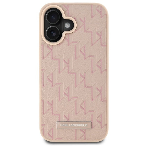 MagSafe Case for Apple iPhone 16, Karl Lagerfeld, Hot Stamp, Pink