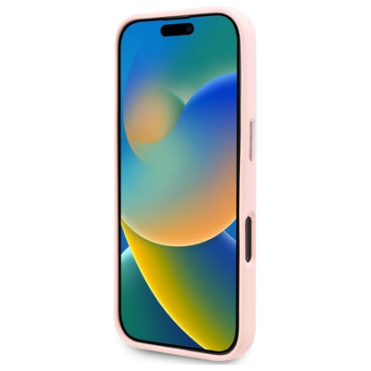 MagSafe Case for Apple iPhone 16 Pro Max, Karl Lagerfeld, Silicone Shadow Metal Initial, Pink