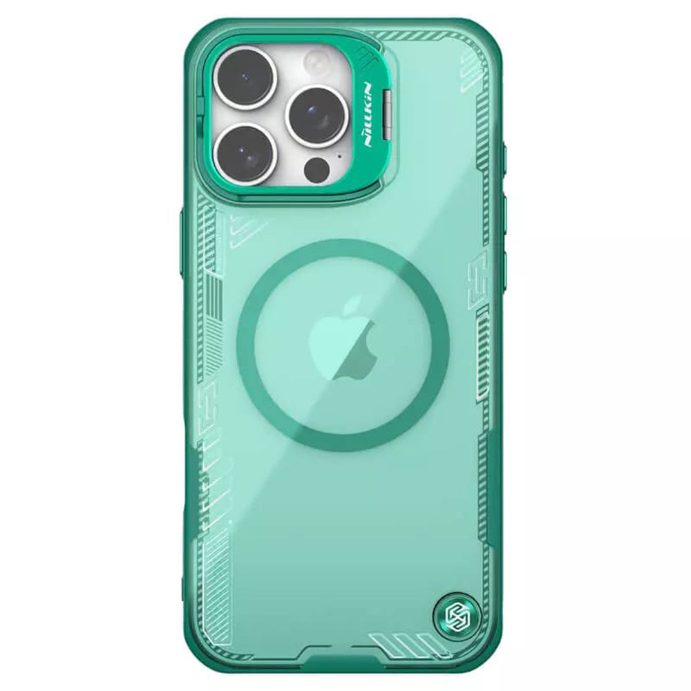 MagSafe Case for Apple iPhone 16 Pro, Nillkin, Iceblade Prop (with Camera Cutout), Green