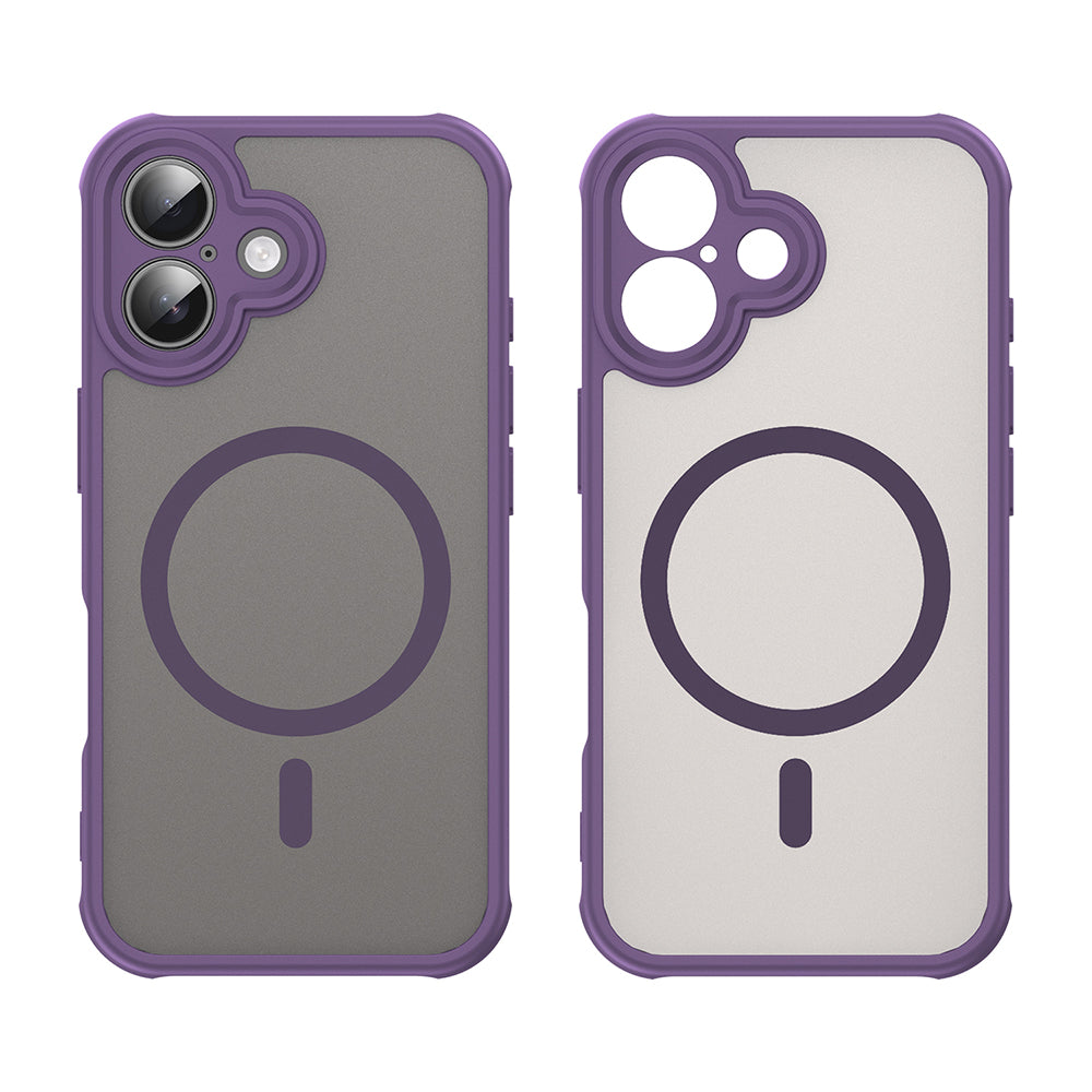 MagSafe Case for Apple iPhone 16, Techsuit, HaloFrost II, Purple