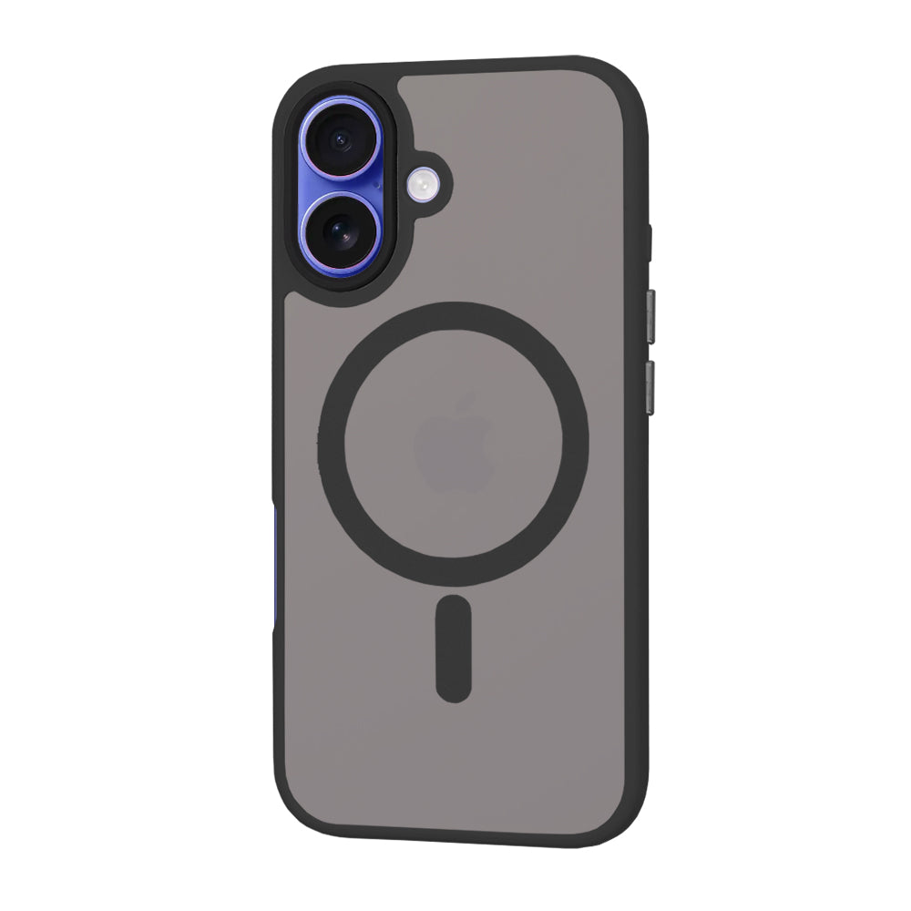 MagSafe Case for Apple iPhone 16, Techsuit, HaloFrost, Black