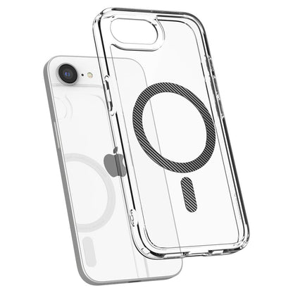 MagSafe Case for Apple iPhone 17e / 16e, Spigen, Ultra Hybrid Carbon, Transparent