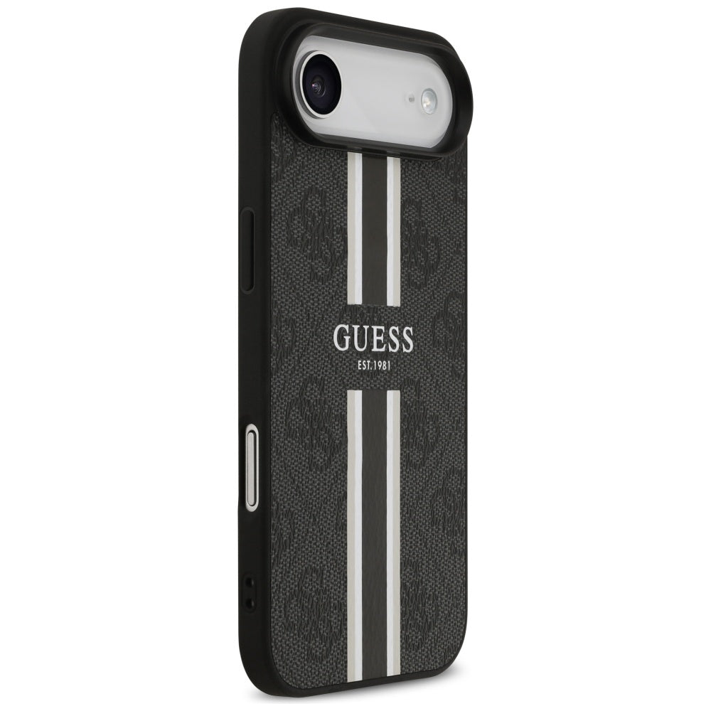 MagSafe Case for Apple iPhone 17 Air, Guess, 4G Printed Stripes, Black