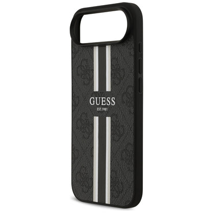 MagSafe Case for Apple iPhone 17 Air, Guess, 4G Printed Stripes, Black