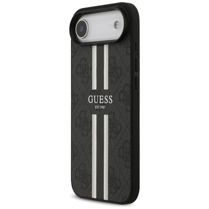 MagSafe Case for Apple iPhone 17 Air, Guess, 4G Printed Stripes, Black