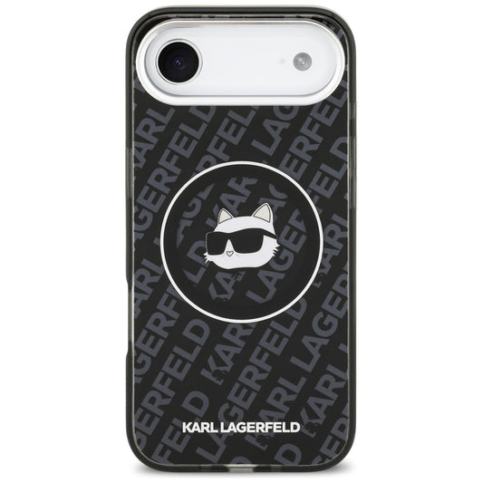 MagSafe Case for Apple iPhone 17 Air, Karl Lagerfeld, IML Choupette's Head, Black