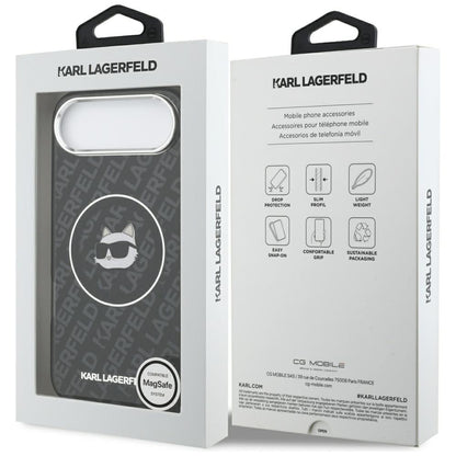 MagSafe Case for Apple iPhone 17 Air, Karl Lagerfeld, IML Choupette's Head, Black