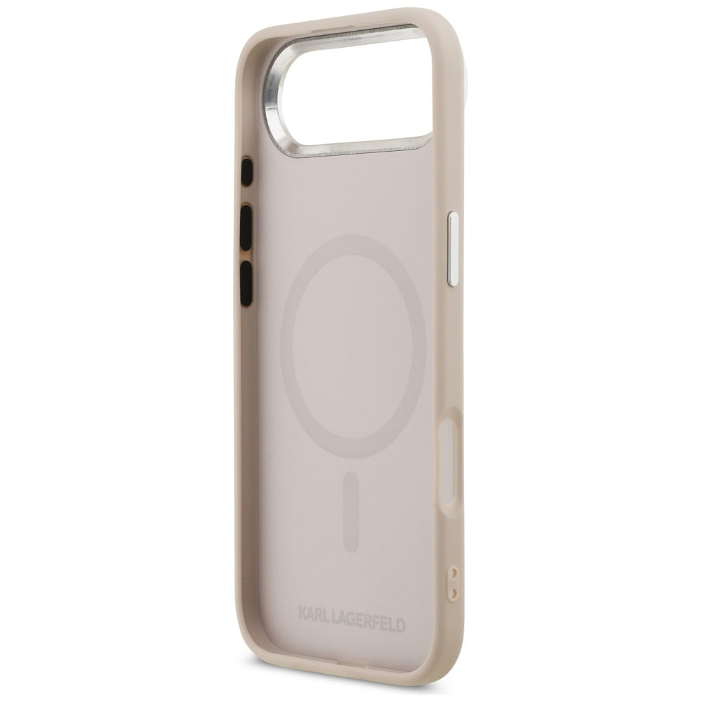 MagSafe Case for Apple iPhone 17 Air, Karl Lagerfeld, Karl & Choupette Pins, Pink