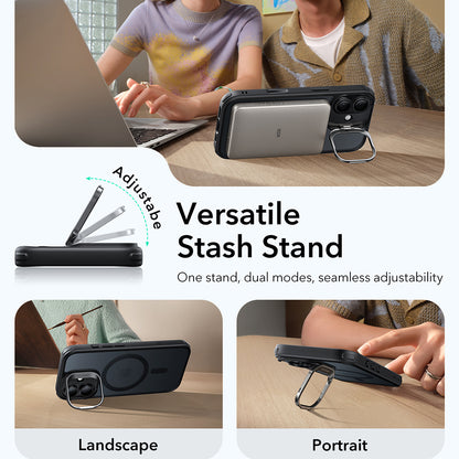 MagSafe Case for Apple iPhone 17, ESR, Classic Hybrid Kickstand, Satin Black