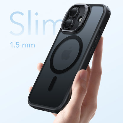 MagSafe Case for Apple iPhone 17, ESR, Classic Hybrid Kickstand, Satin Black