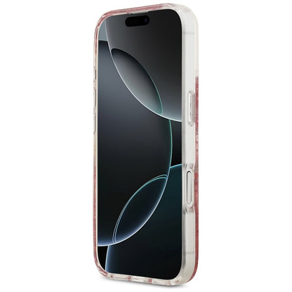 MagSafe Case for Apple iPhone 17, Guess, Resin Bottom Glitter, Pink