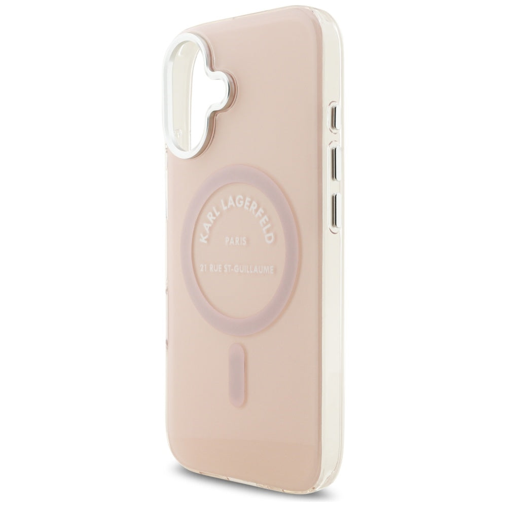 MagSafe Case for Apple iPhone 17, Karl Lagerfeld, IML Logo RSG, Pink