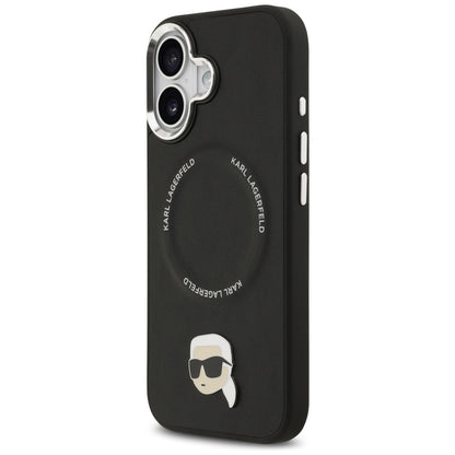 MagSafe Case for Apple iPhone 17, Karl Lagerfeld, Karl Pin, Black