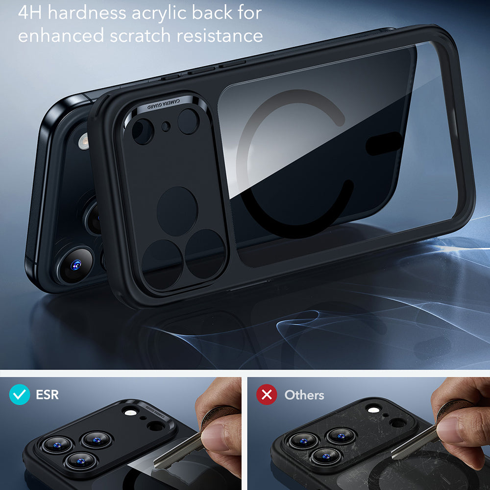 MagSafe Case for Apple iPhone 17 Pro, ESR, Classic Hybrid, Black Transparent