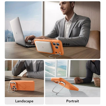 MagSafe Case for Apple iPhone 17 Pro, ESR, Cloud Soft Kickstand, Orange