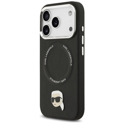 MagSafe Case for Apple iPhone 17 Pro, Karl Lagerfeld, Karl Pin, Black