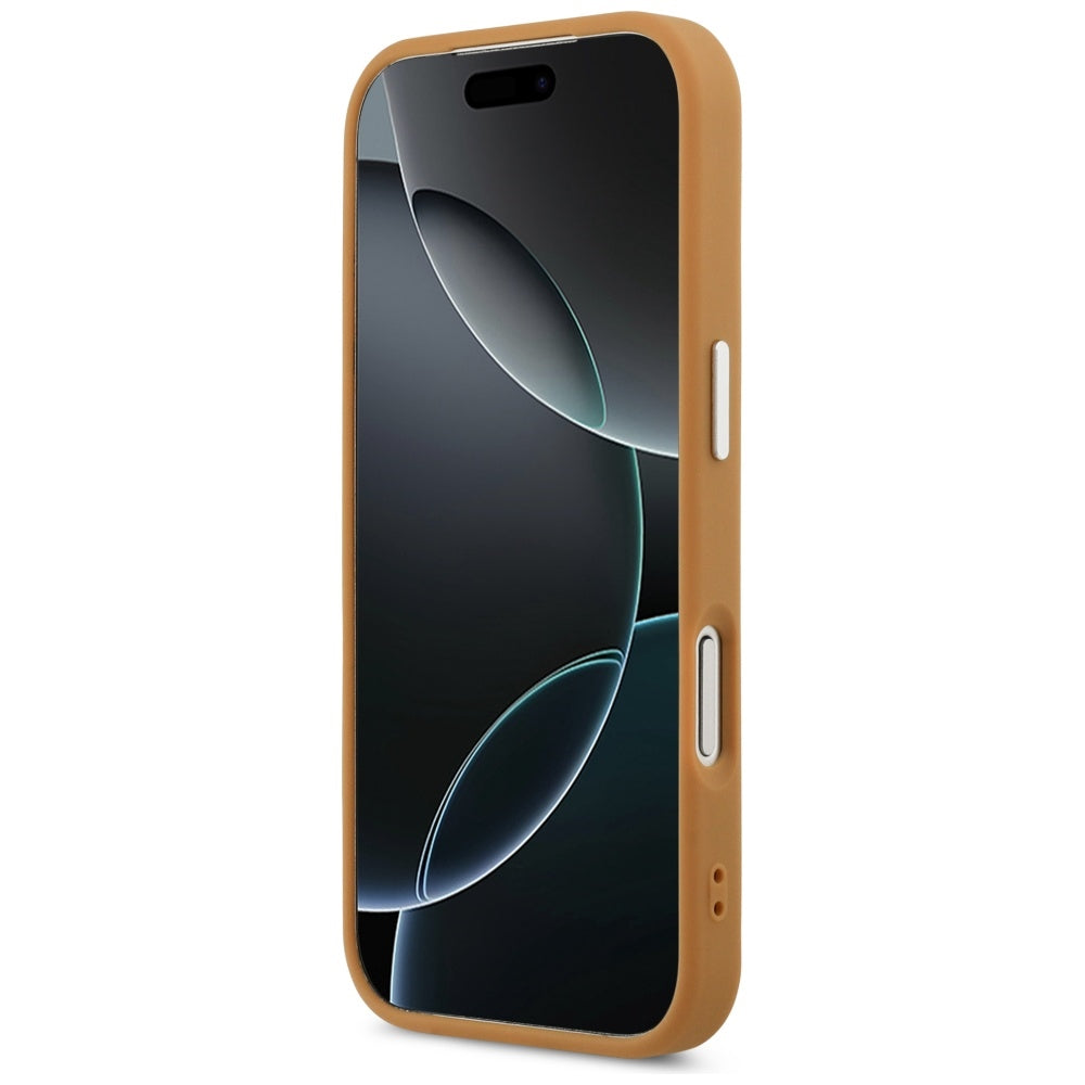 MagSafe Case for Apple iPhone 17 Pro, Karl Lagerfeld, Point & Metal Logo, Brown