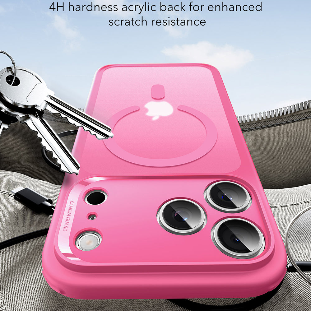 MagSafe Case for Apple iPhone 17 Pro Max, ESR, Classic Hybrid, Satin Pink