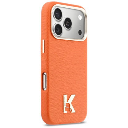 MagSafe Case for Apple iPhone 17 Pro Max, Karl Lagerfeld, Karl Head Logo, Orange
