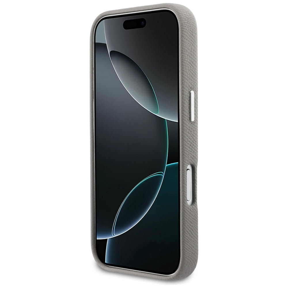 MagSafe Case for Apple iPhone 17 Pro Max, Karl Lagerfeld, Saffiano Karl & Choupette Pins, Grey