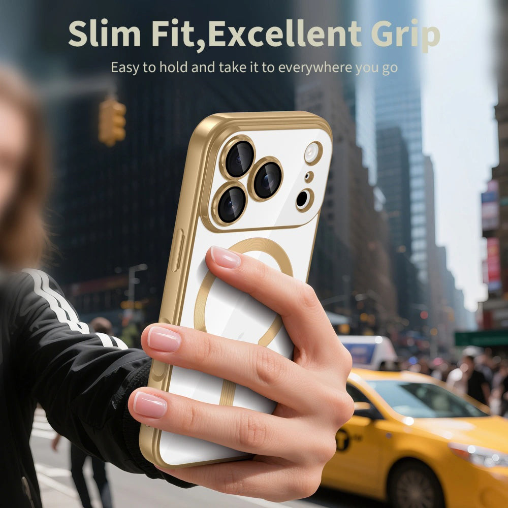 MagSafe Case for Apple iPhone 17 Pro Max, Techsuit, Luxury Crystal, Blue